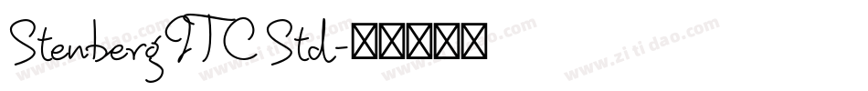 Stenberg ITC Std字体转换